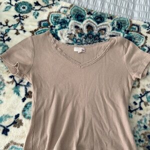SO Tan Fitted Short Sleeve T-Shirt
